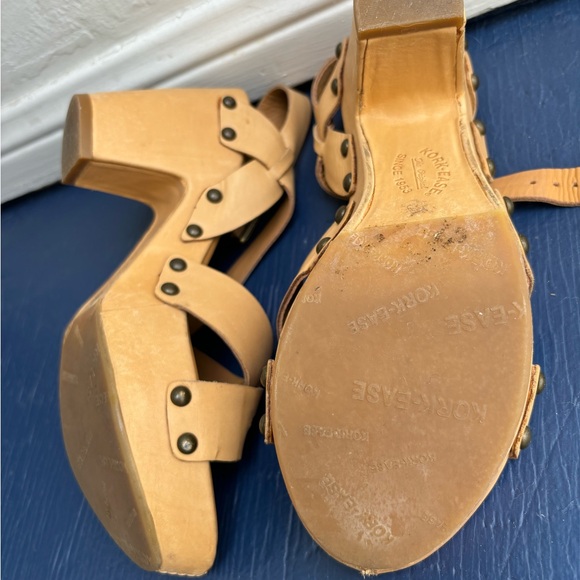 Kork-Ease Bagley Vachetta Leather Block Heel Platform Sandal - Picture 8 of 9